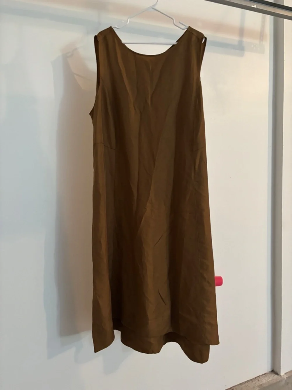 J. Jill Sleeveless Tan Midi Shift Dress - Picture 2 of 7
